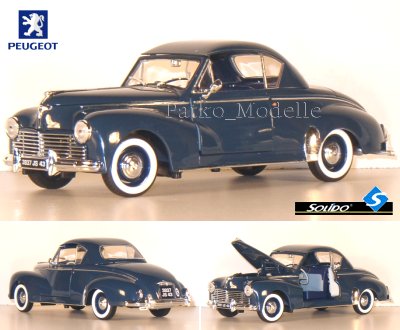 PEUGEOT 203 COUPE   1954   darkblue   Solido 118