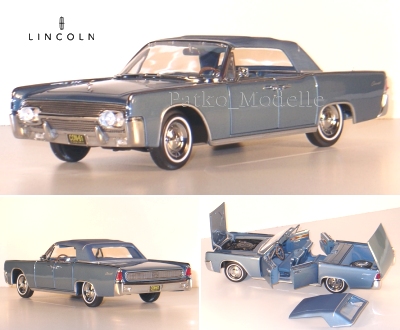 LINCOLN CONTINENTAL HARDTOP 1961   blue   YATMING 118